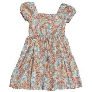 ROXY GIRL Floral Smock Dress Size Small 7/8